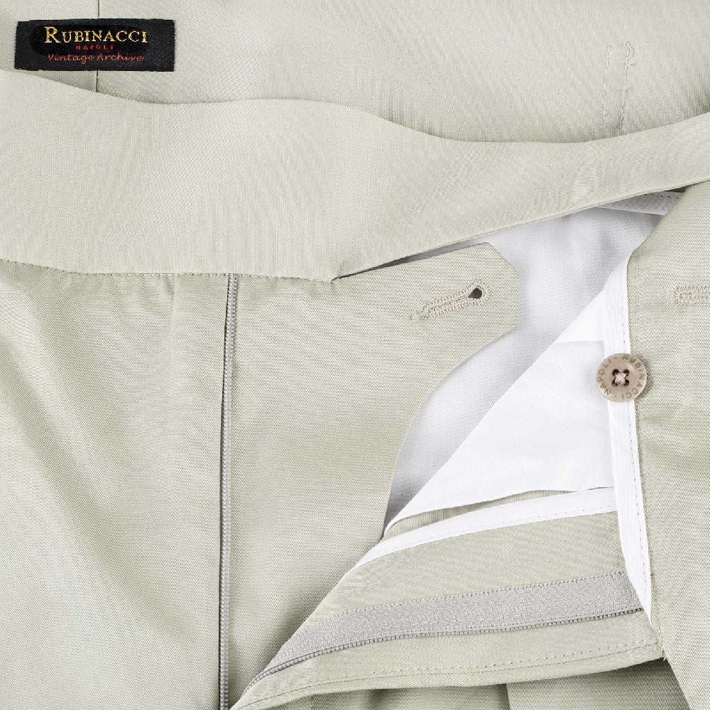 Rubinacci Vintage archive pantalone Manny in cotone ghiaccio Vendita