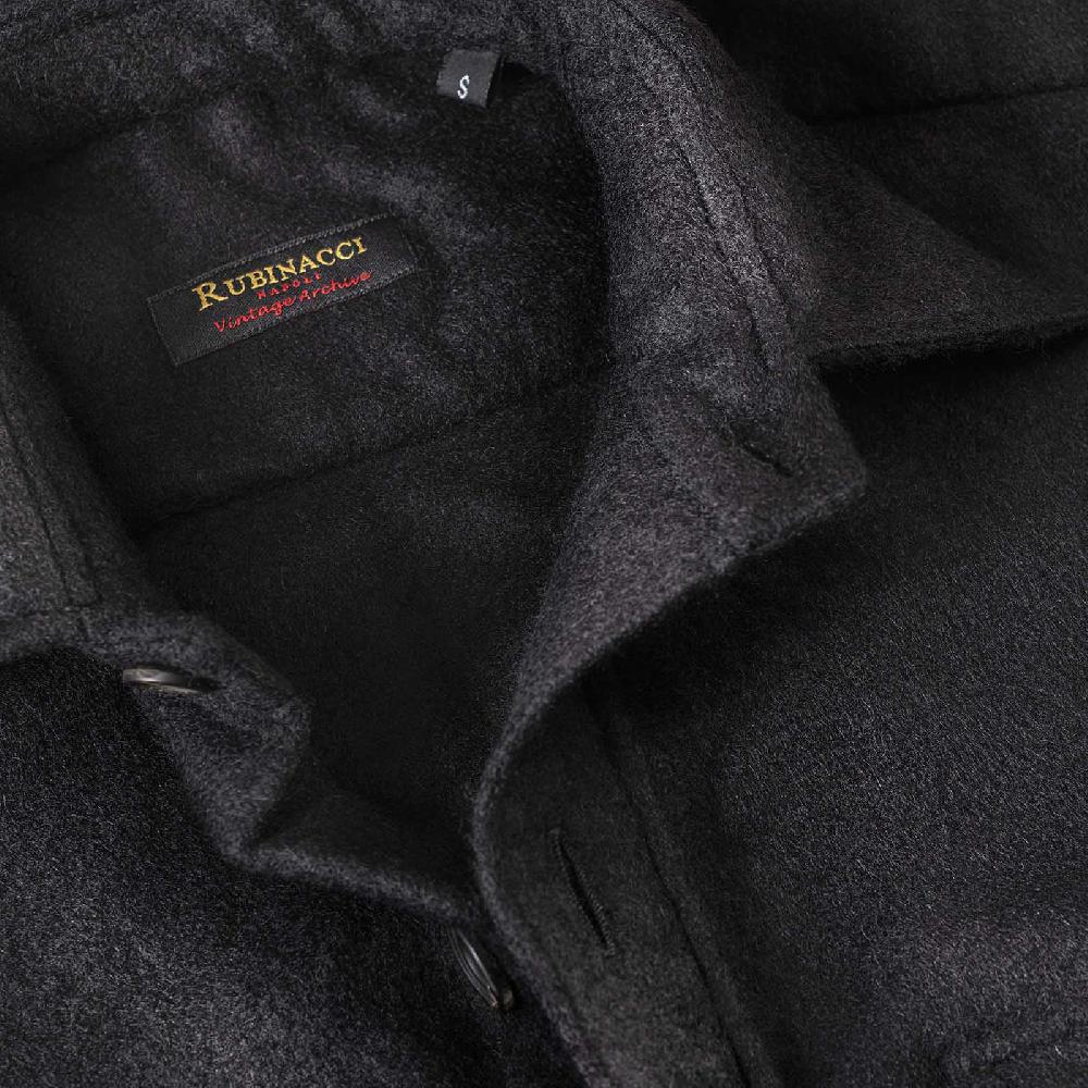Rubinacci Vintage archive sahariana in baby alpaca nero Shopping Online