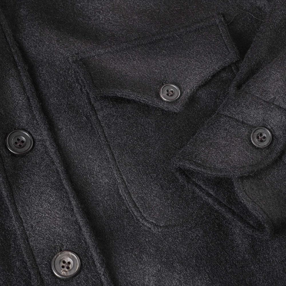 Rubinacci Vintage archive sahariana in baby alpaca nero Shopping Online