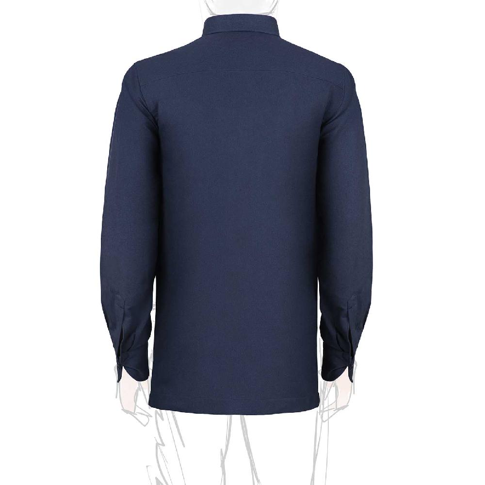 Rubinacci Vintage archive sahariana in cotone blu denim Presa