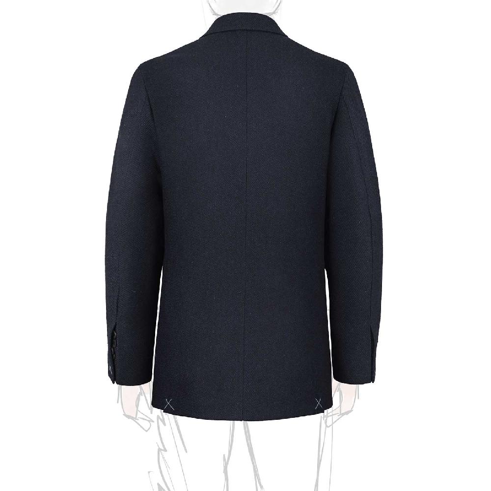 Rubinacci Vintage archive giacca in lana blu In Vendita