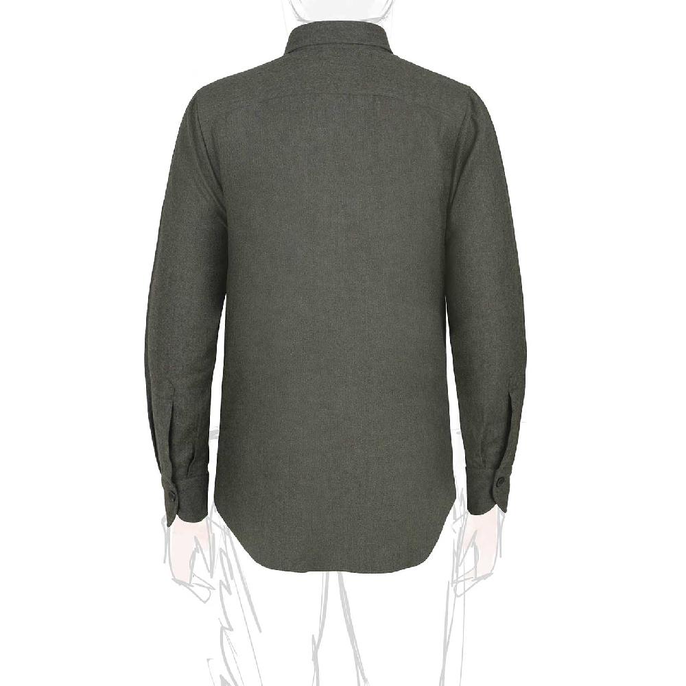 Rubinacci Overshirt in lana verde Moda