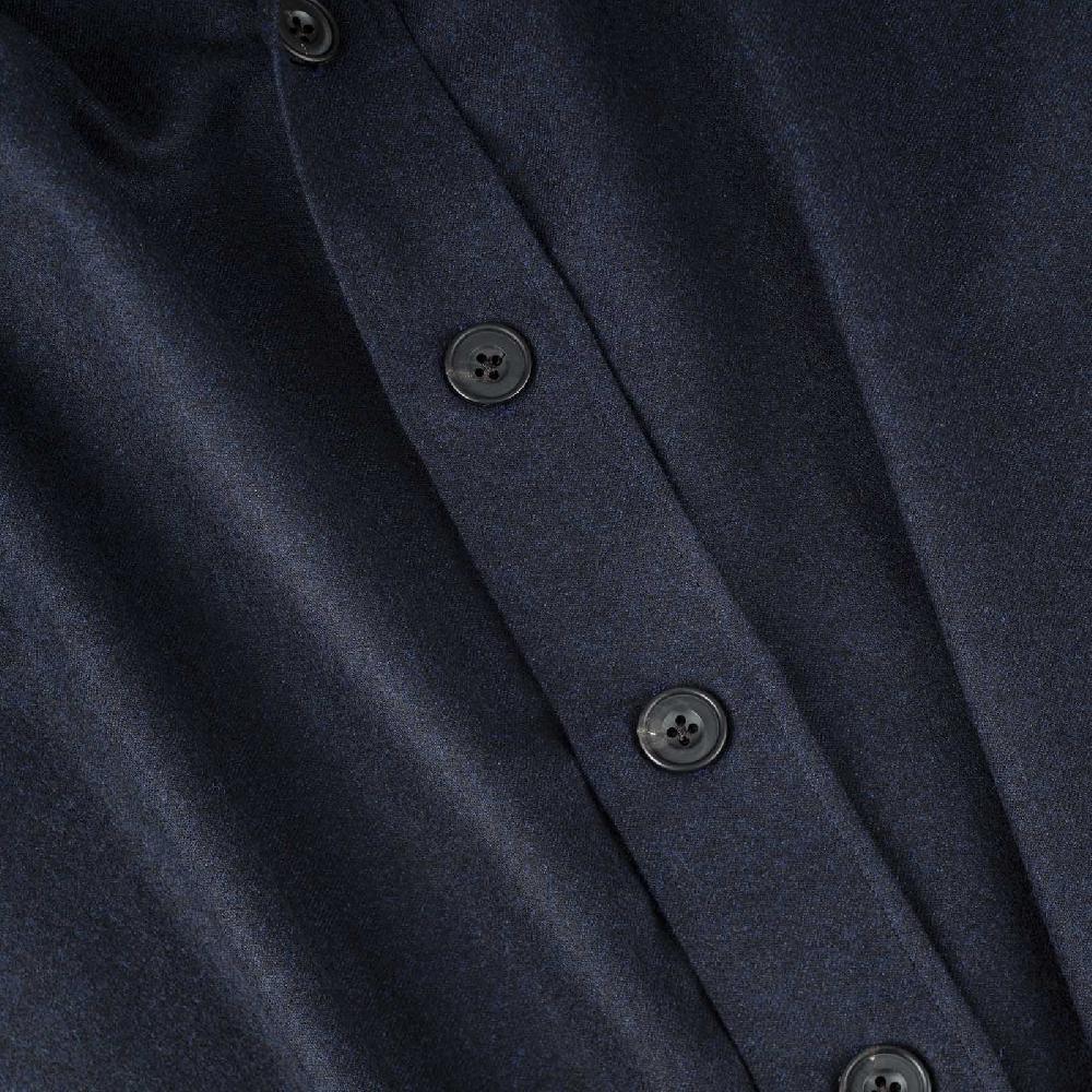 Rubinacci Overshirt in lana blu 2025