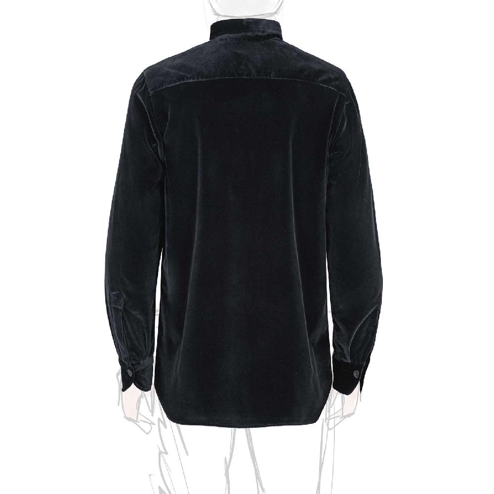 Rubinacci Overshirt in velluto nero Italy