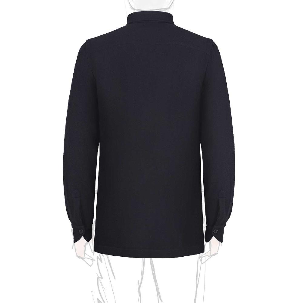 Rubinacci Sahariana in cashmere spigato blu Soddisfazione Garantita