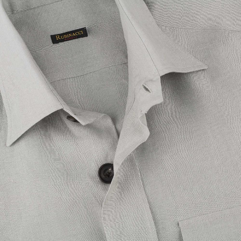 Rubinacci Sahariana in lino grigio Prezzo Ridotto