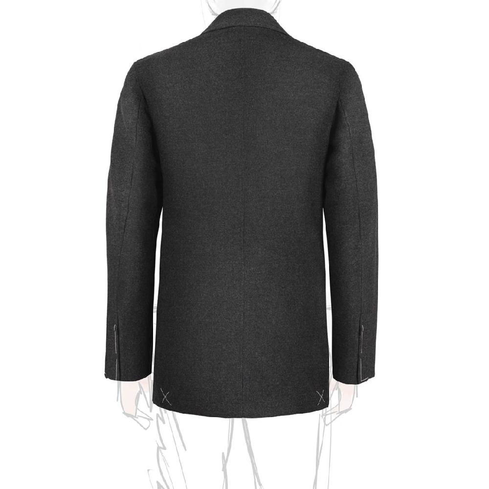 Rubinacci Giacca in flanella grigia Sconto