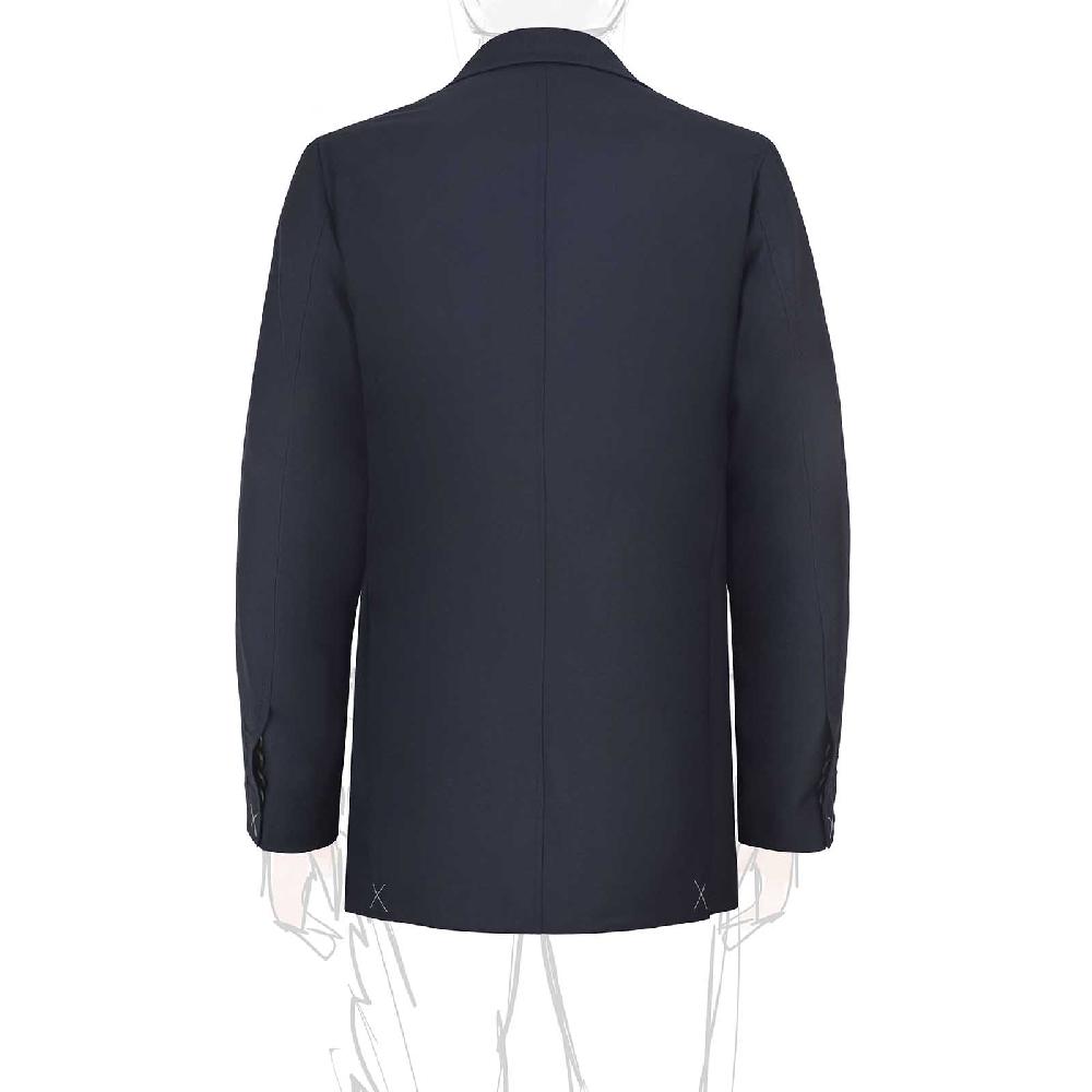 Rubinacci Giacca in Lana “Green Certified” blu Comprare a buon mercato