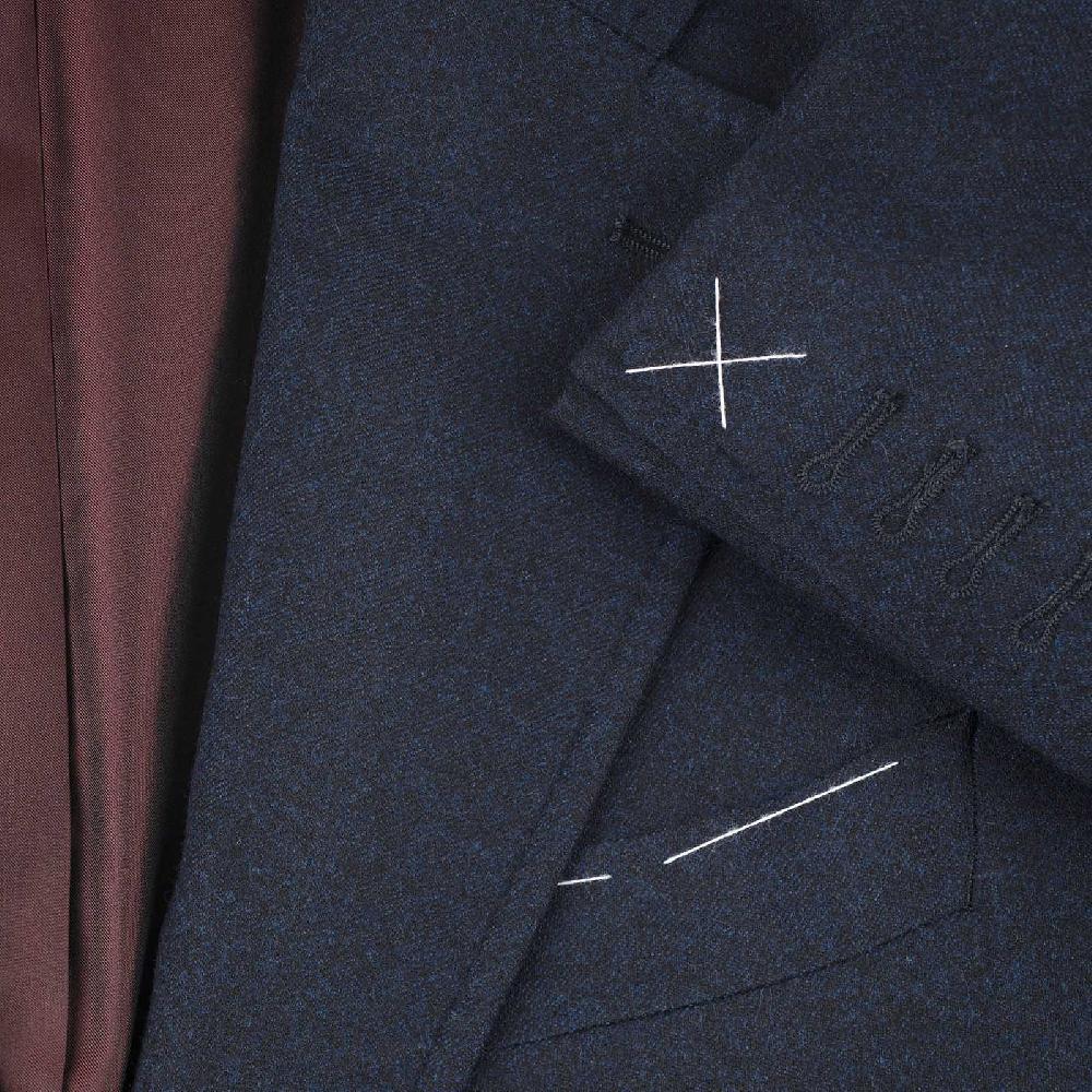Rubinacci Giacca in flanella blu Outlet