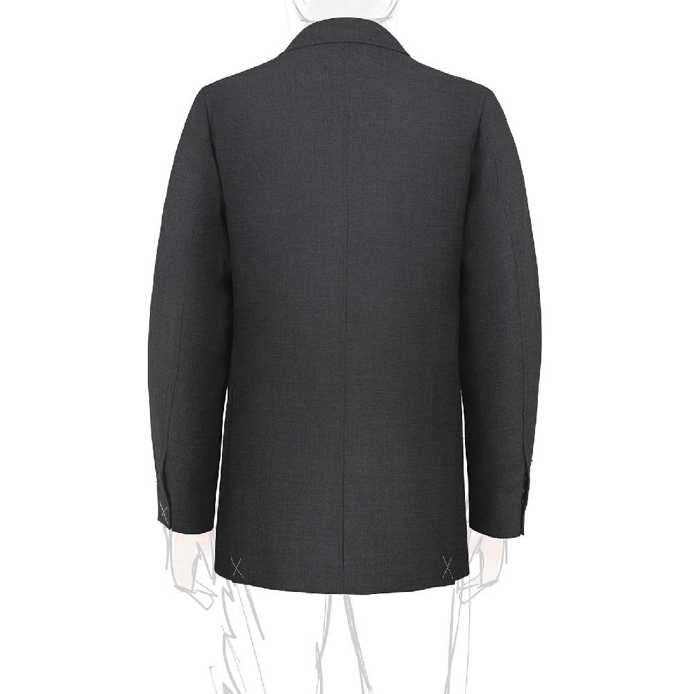 Rubinacci Giacca in hopsack grigio In Vendita