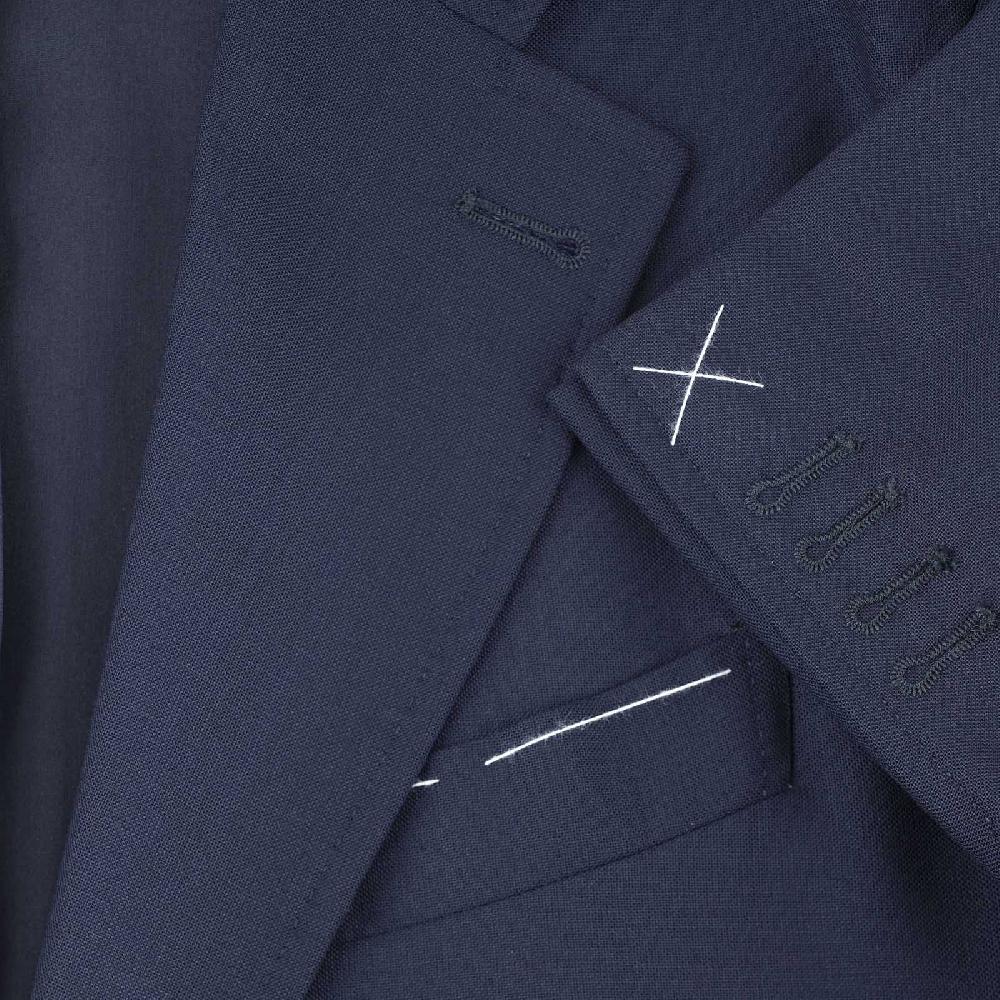 Rubinacci Giacca in hopsack blu Saldi