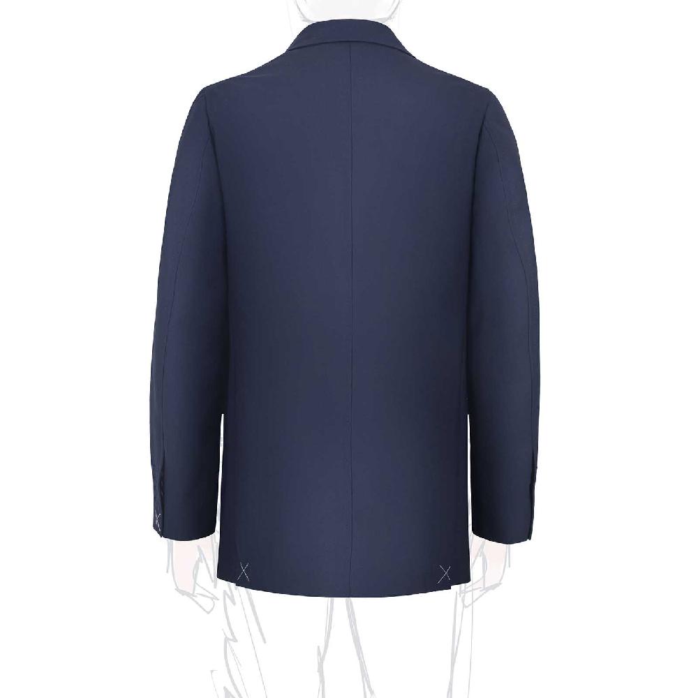 Rubinacci Giacca in hopsack blu Offerte