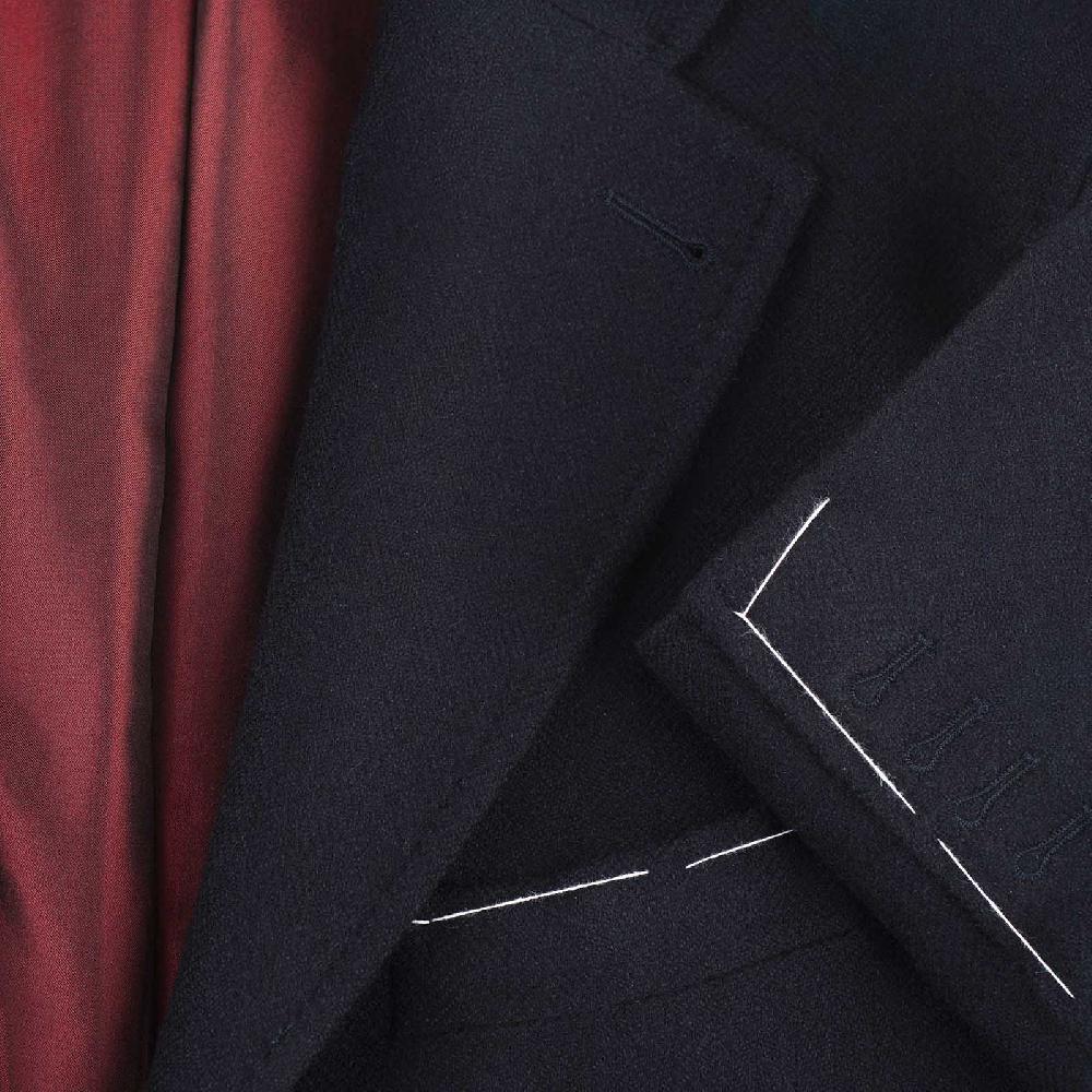 Rubinacci Giacca in cashmere spigato blu Saldi Di Fabbrica