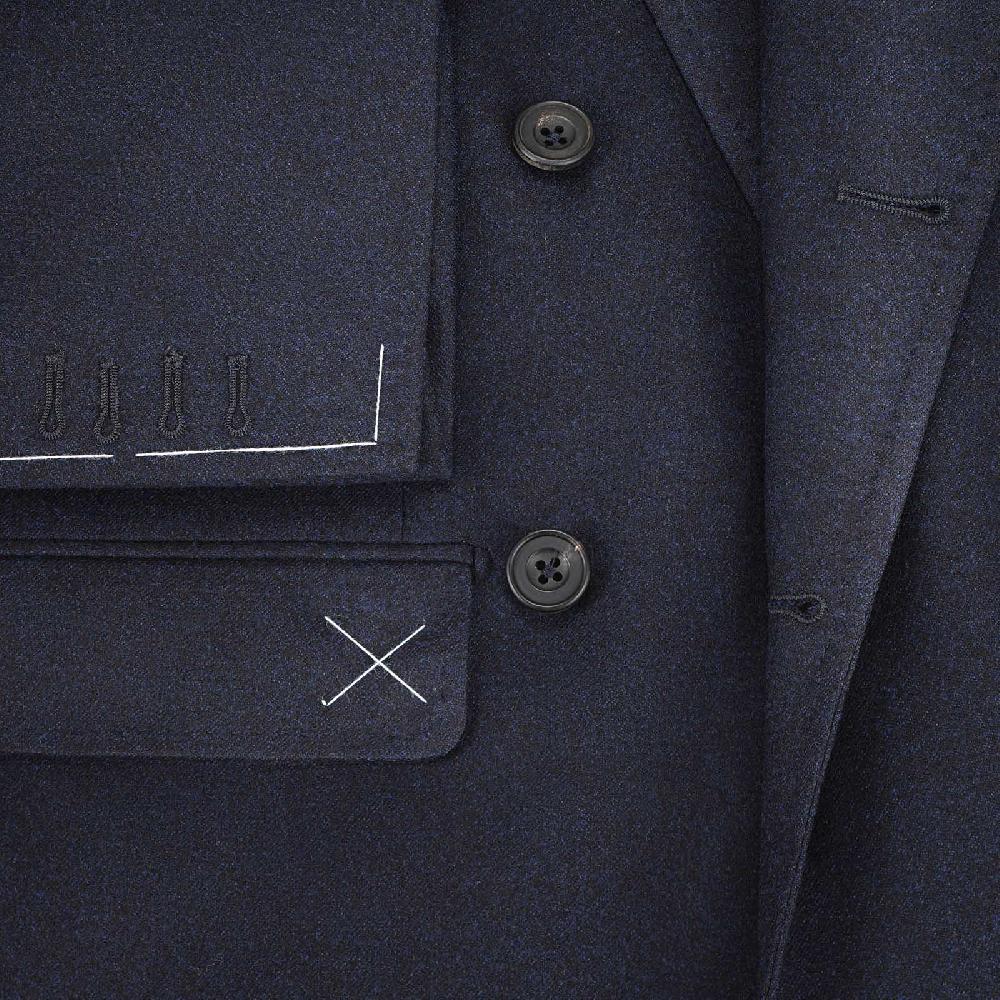 Rubinacci Giacca in flanella blu In Saldo