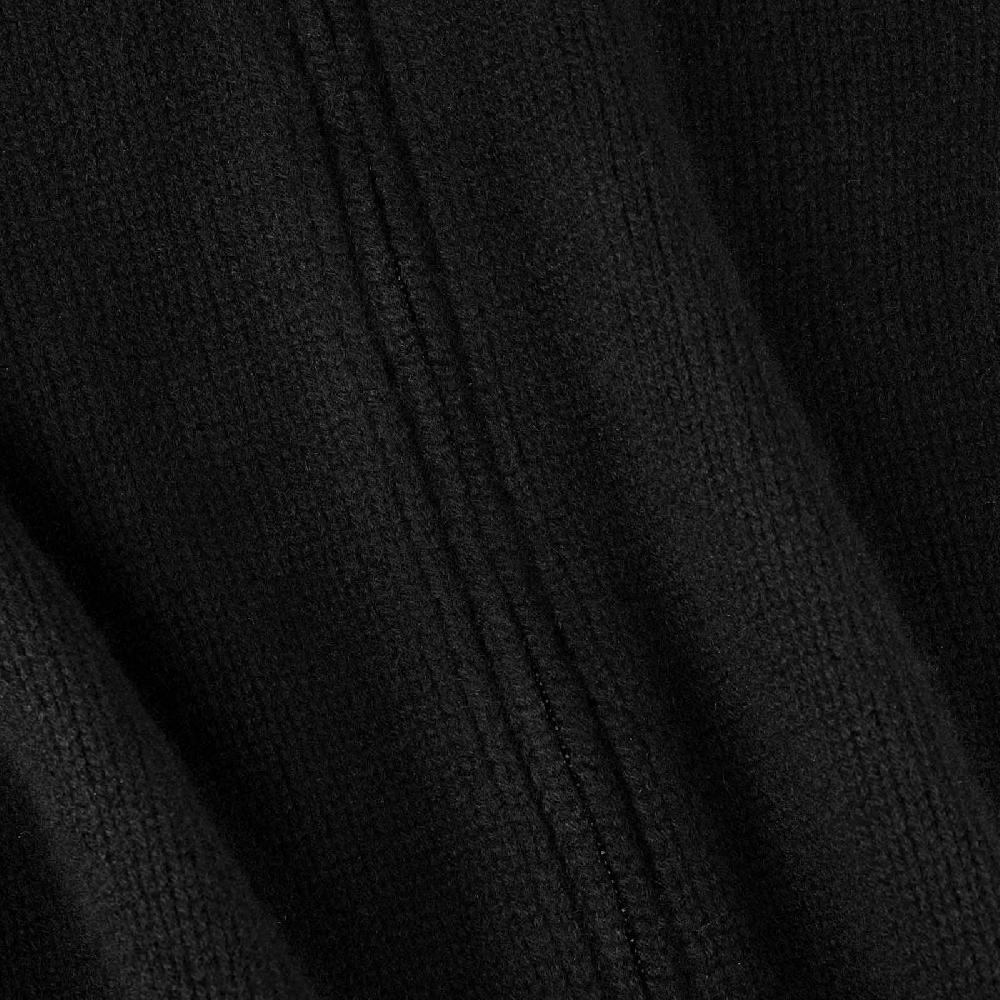 Rubinacci Pull zip in cashmere nero Qualità