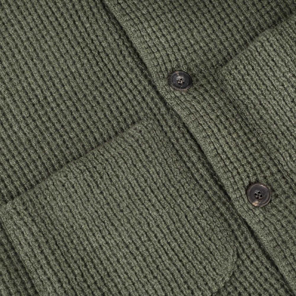 Rubinacci Cardigan cashmere verde Spedizione Gratuita