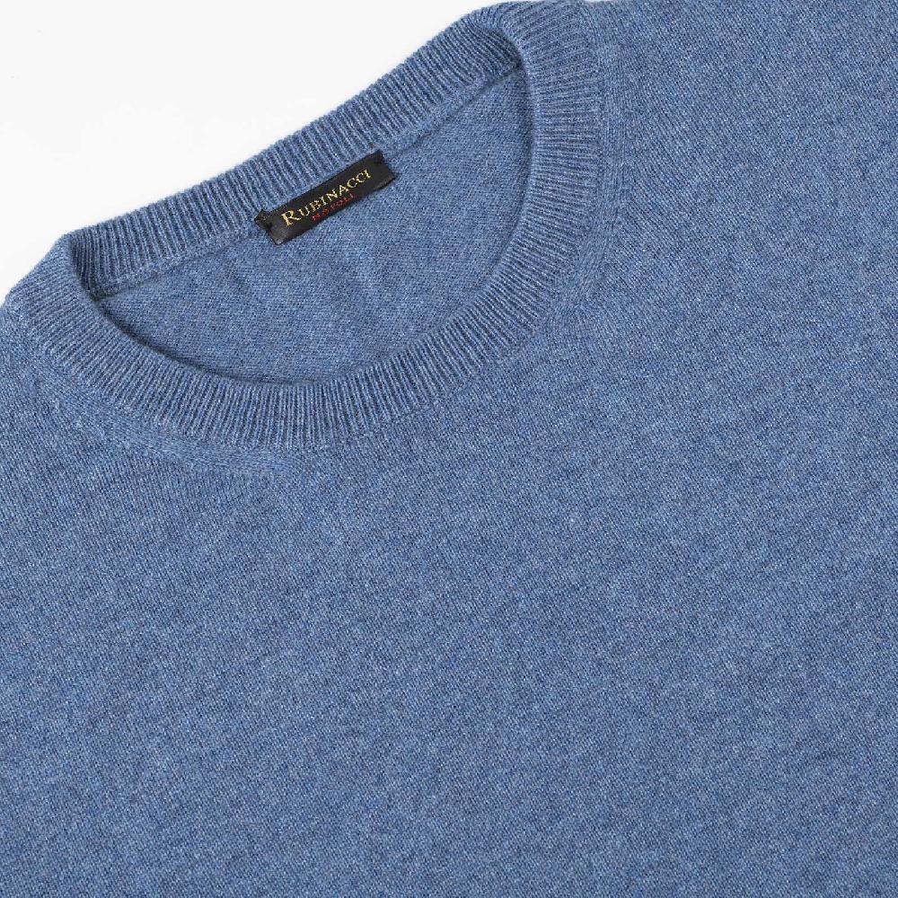 Rubinacci Girocollo in cashmere jeans Negozi Online