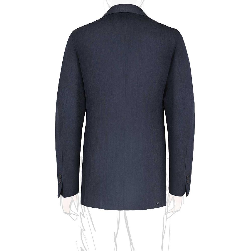 Rubinacci Giacca in lana e mohair blu Fino Al -60%