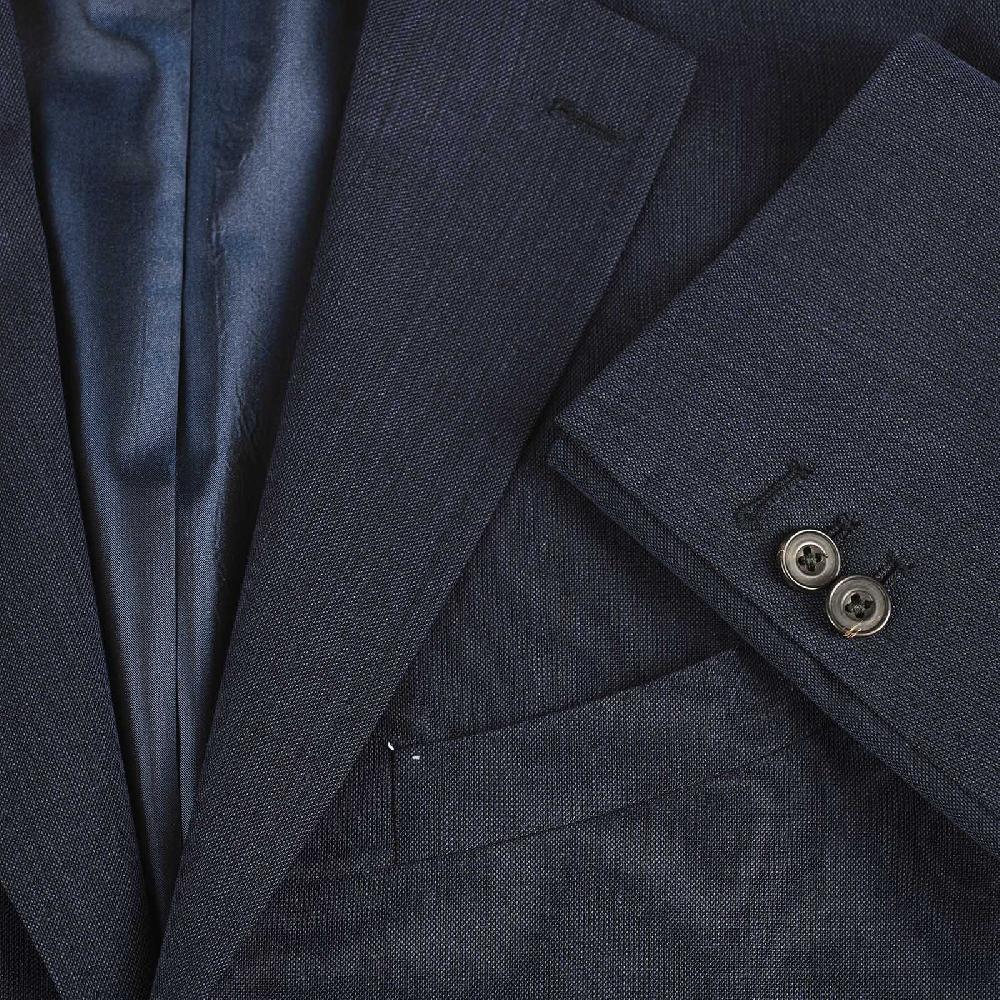Rubinacci Giacca in lana e mohair blu Fino Al -60%