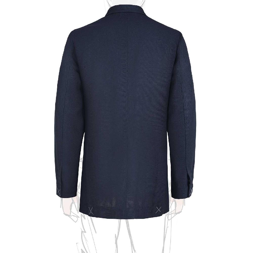 Rubinacci Giacca in saglia di lana blu Convenienza