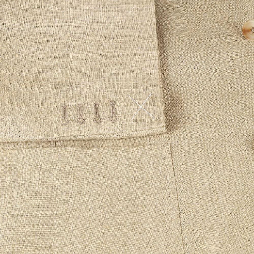 Rubinacci Giacca in lino beige Presa