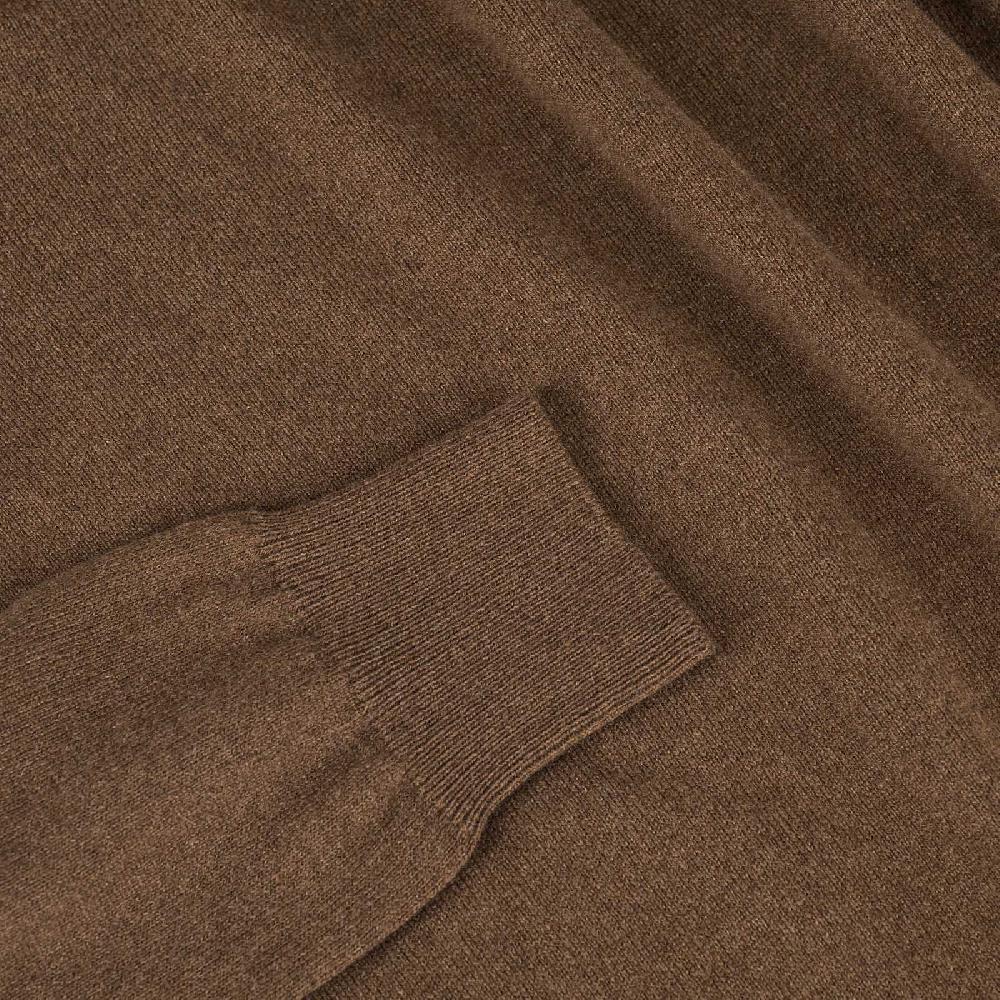 Rubinacci Girocollo in cashmere nocciola Offerta