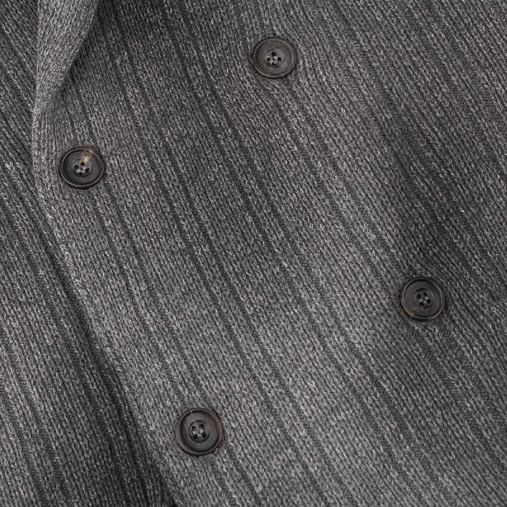 Rubinacci Cardigan doppio petto cashmere grigio Economico