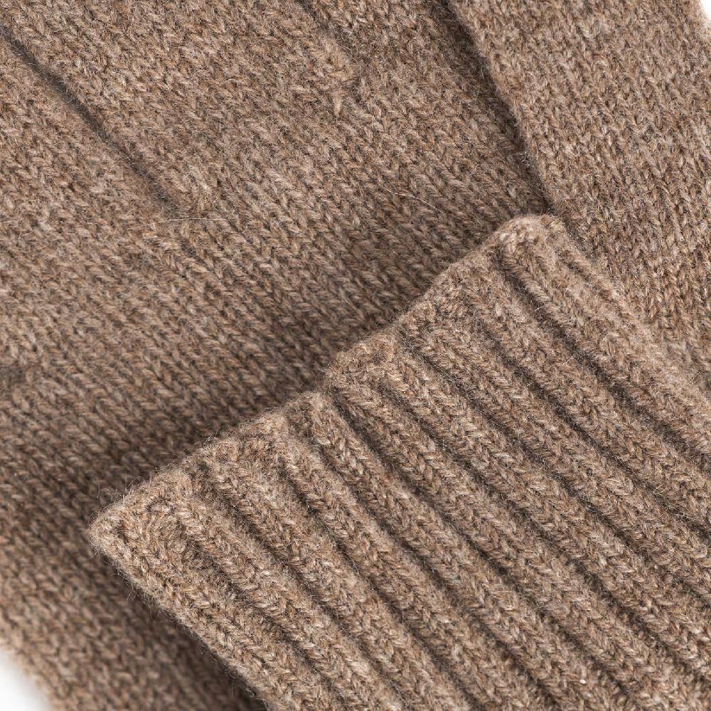 Rubinacci Guanti in cashmere nocciola Offerte