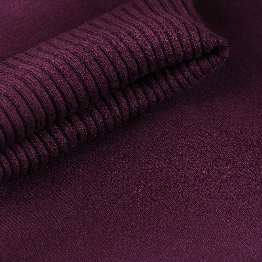 Rubinacci Collo alto in cashmere vino Vendita Calda