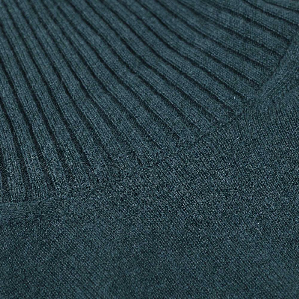 Rubinacci Collo alto in cashmere verde Vendita Economica