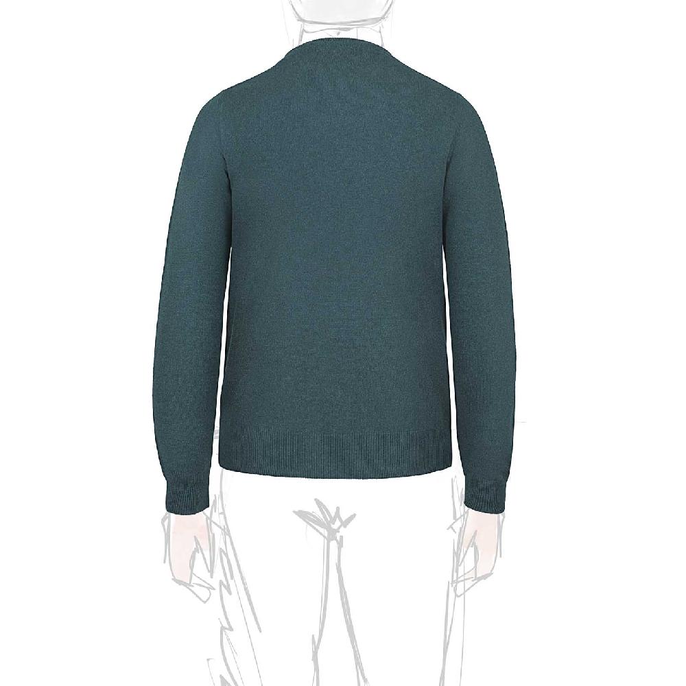 Rubinacci Girocollo in cashmere verde Vendite Flash