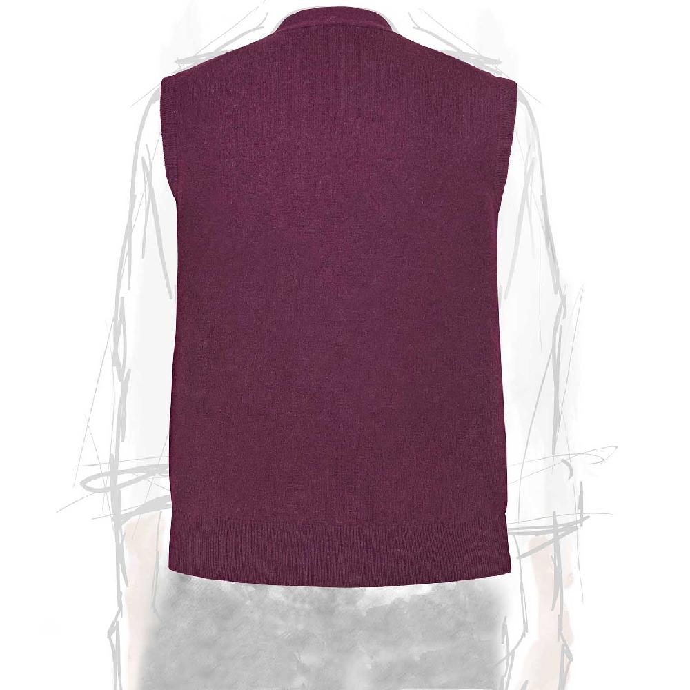 Rubinacci Gilet in cashmere vino In Saldo