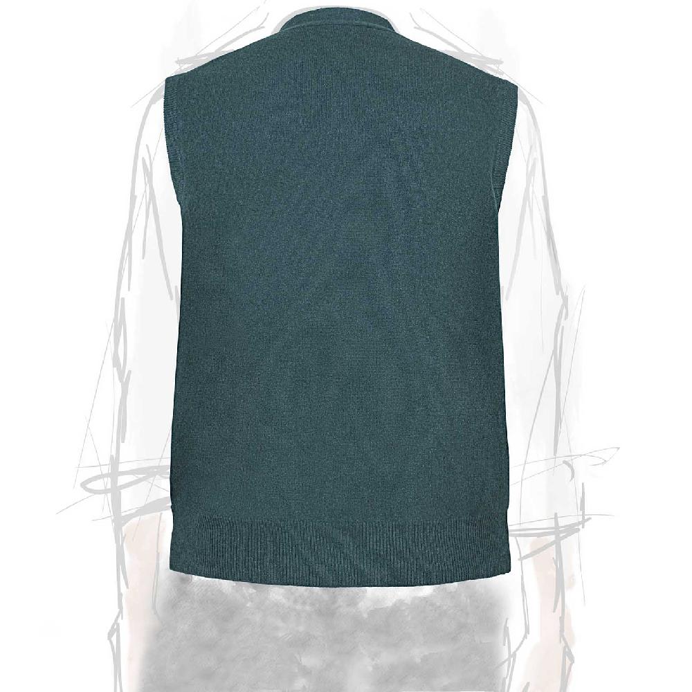 Rubinacci Gilet in cashmere verde Nuova