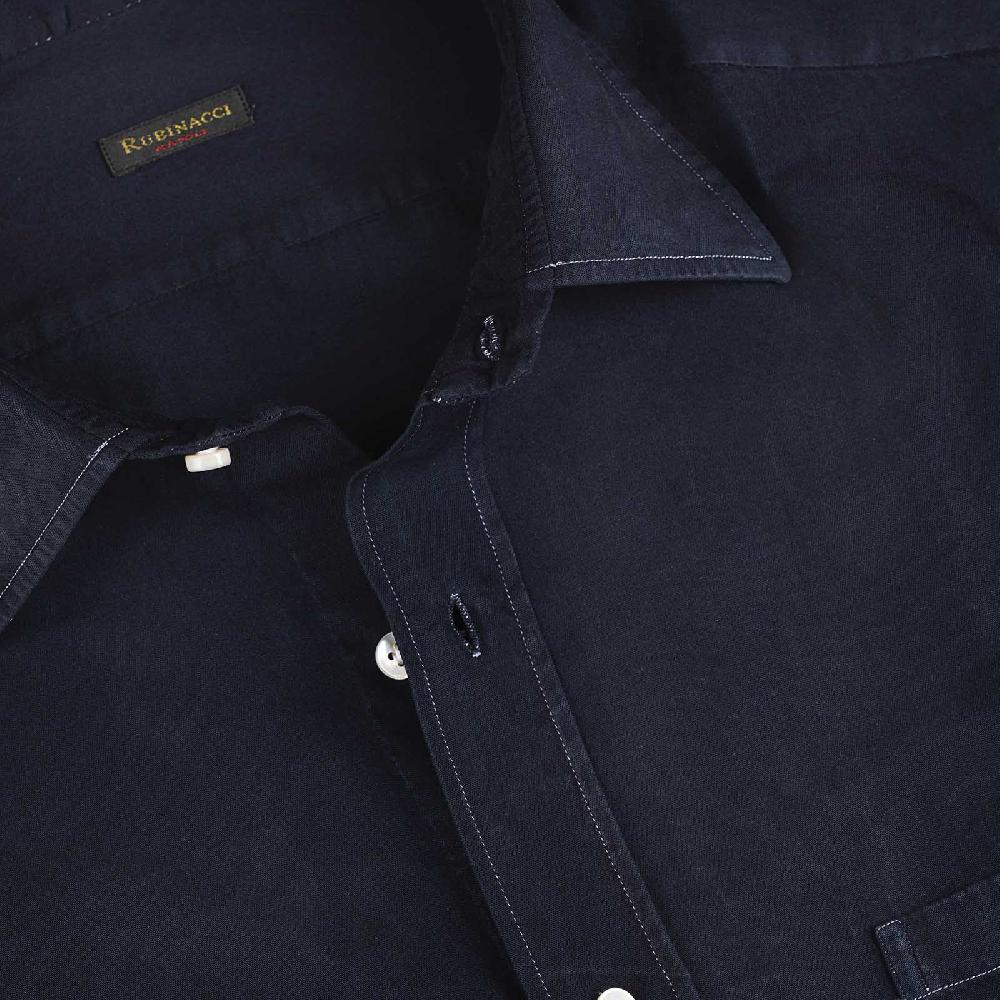Rubinacci Camicia blu notte In vendita