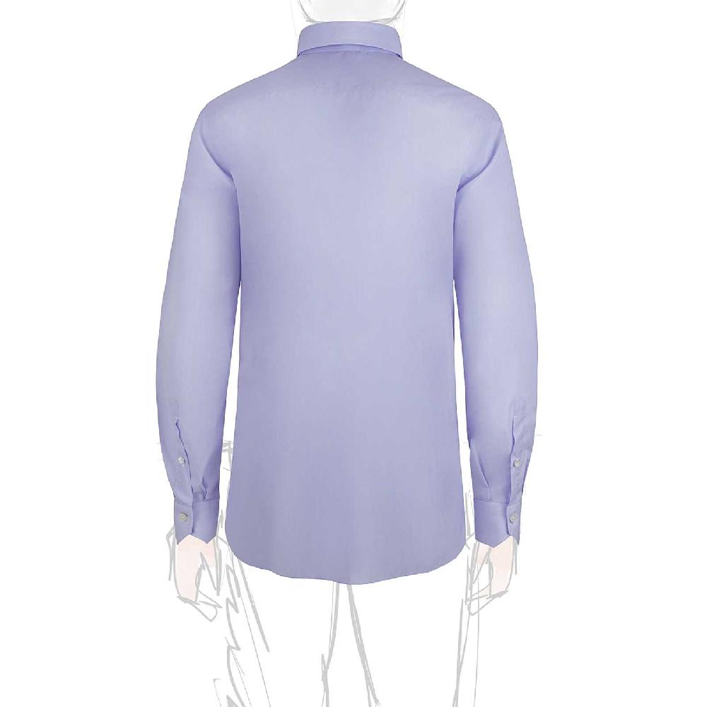 Rubinacci Camicia in cotone azzurra In Linea