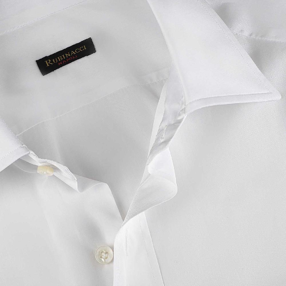 Rubinacci Camicia in cotone bianca Nuovo