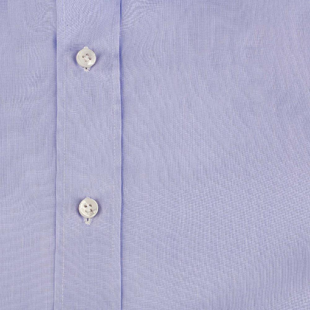 Rubinacci Camicia in cotone azzurra polsi gemelli Spedizione Gratuita