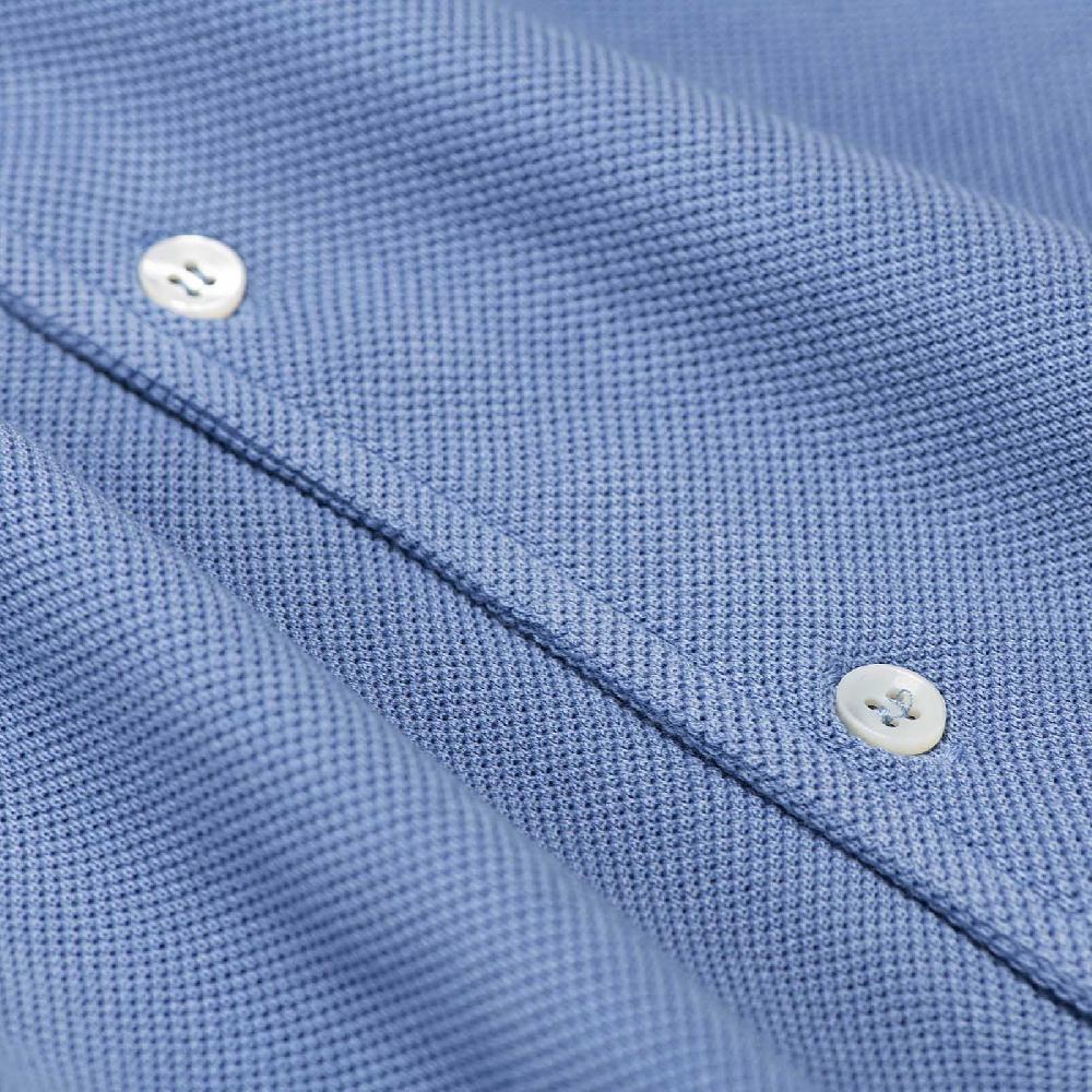 Rubinacci Camicia in piquet jeans Pezzi Unici