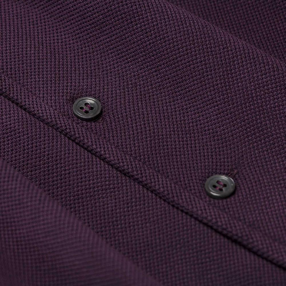 Rubinacci Camicia in piquet vino Soddisfazione Garantita