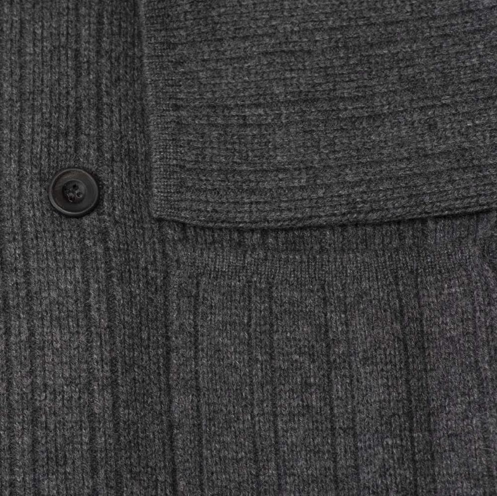 Rubinacci Cardigan doppio petto cashmere grigio Consegna Veloce