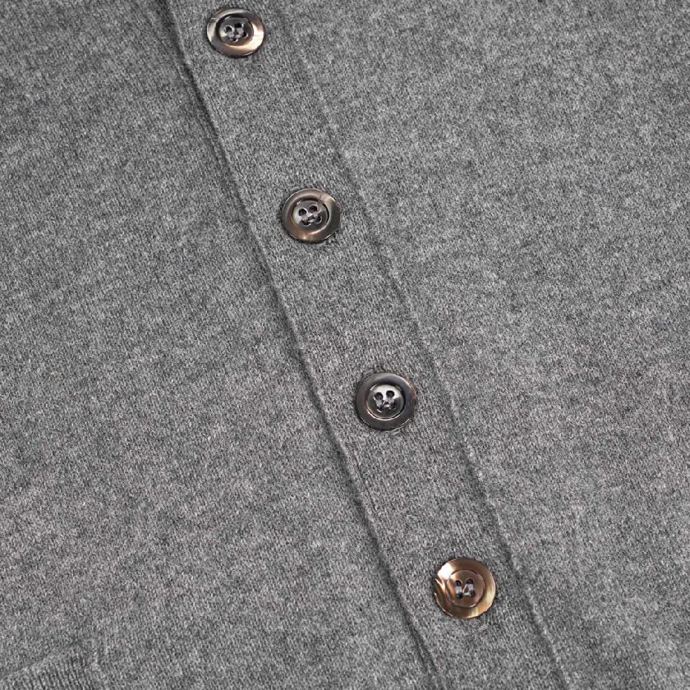Rubinacci Gilet in cashmere grigio Fino Al -60%