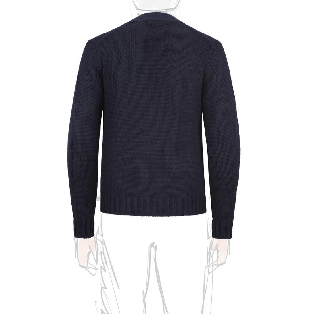 Rubinacci Cardigan cashmere blu Affare Del Giorno