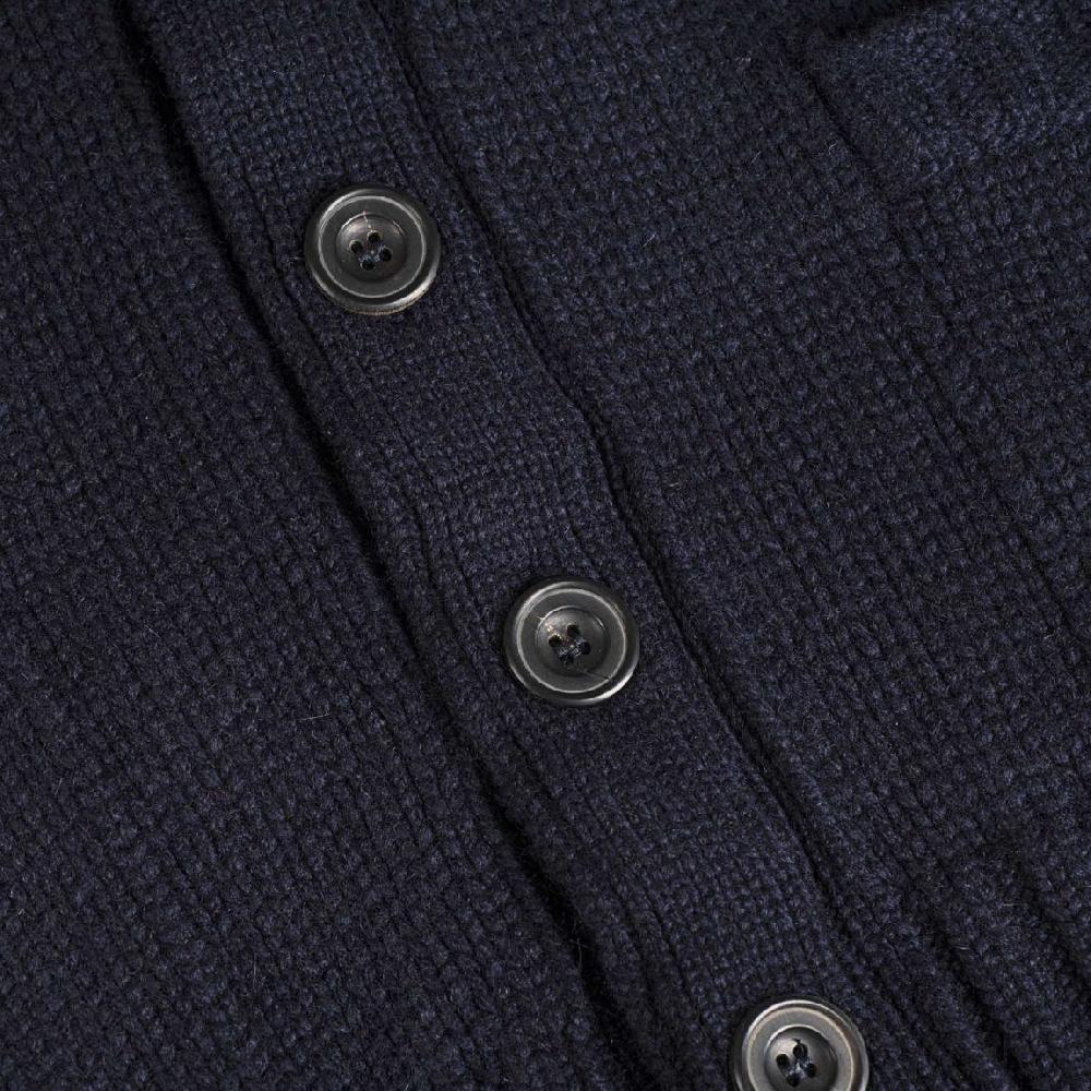 Rubinacci Cardigan cashmere blu Affare Del Giorno