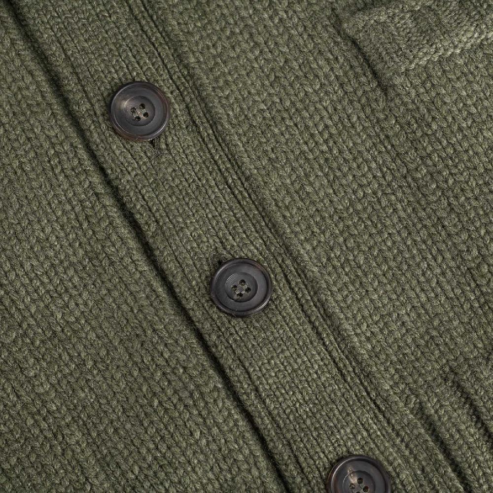 Rubinacci Cardigan cashmere verde oliva Prezzo Ridotto