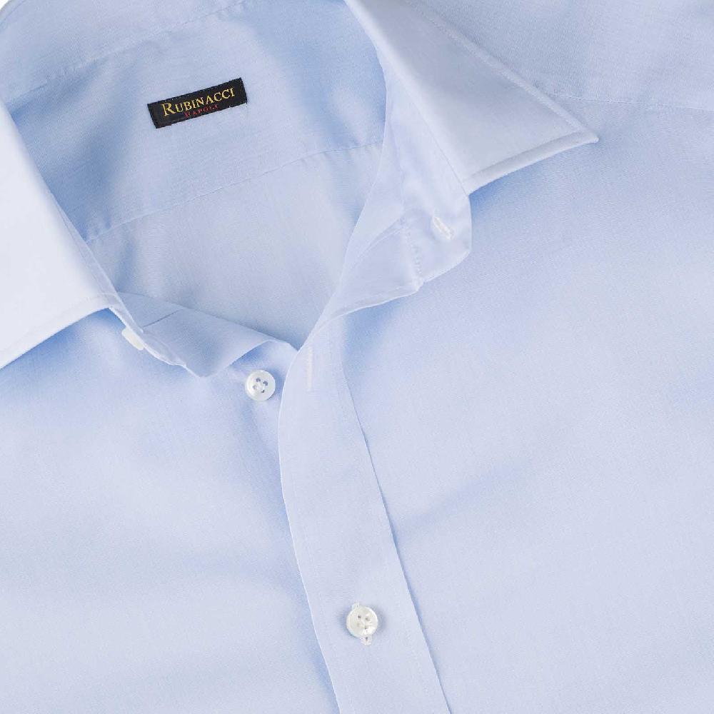 Rubinacci Camicia in cotone azzurra Sottocosto