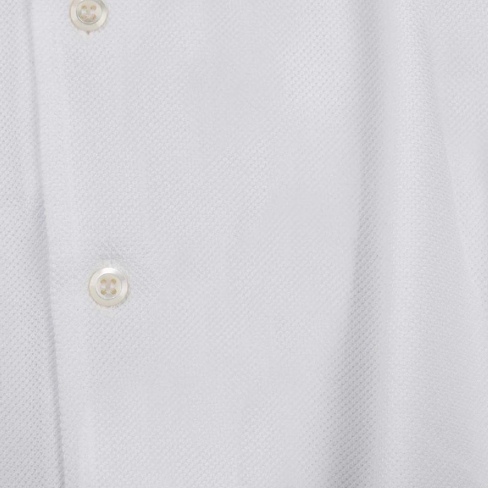 Rubinacci Camicia in piquet bianca Saldi Di Fabbrica