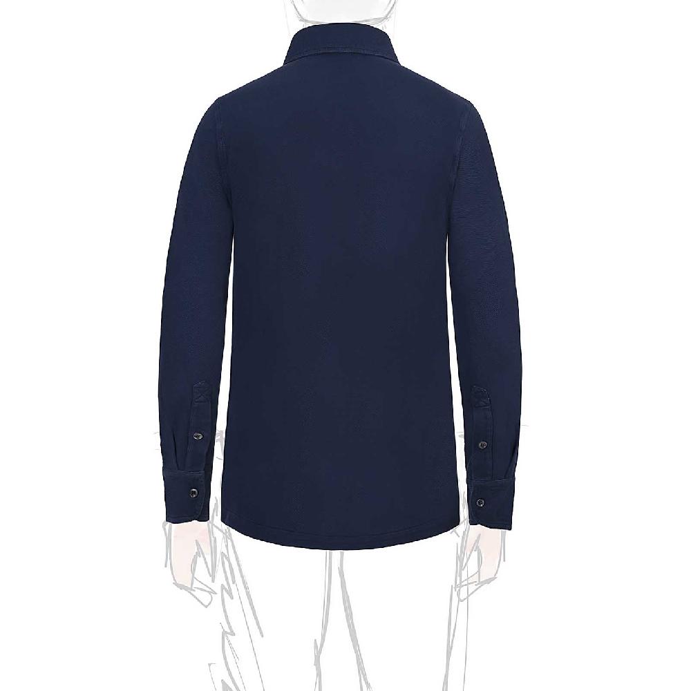 Rubinacci Camicia in piquet blu I Più Venduti