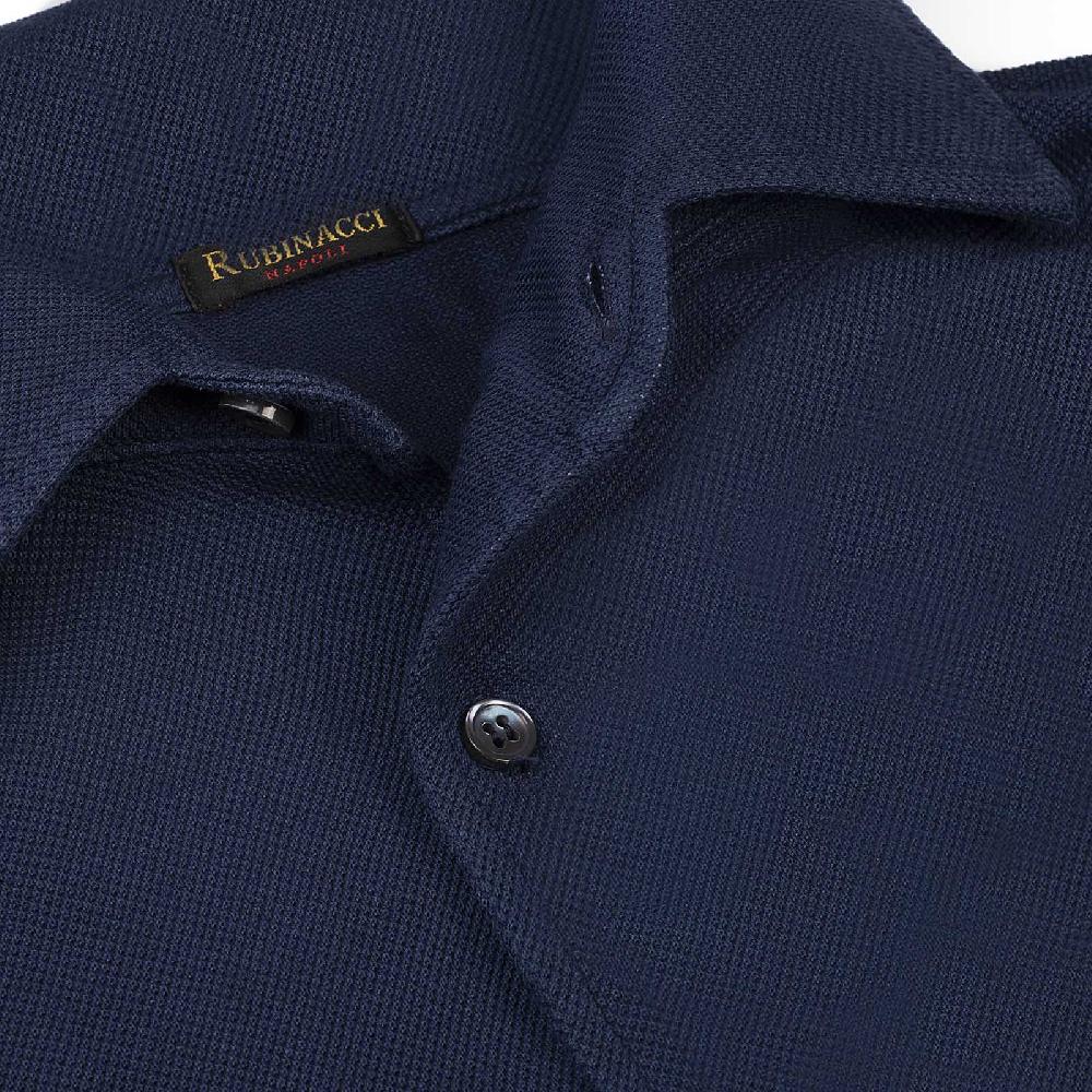Rubinacci Camicia in piquet blu I Più Venduti