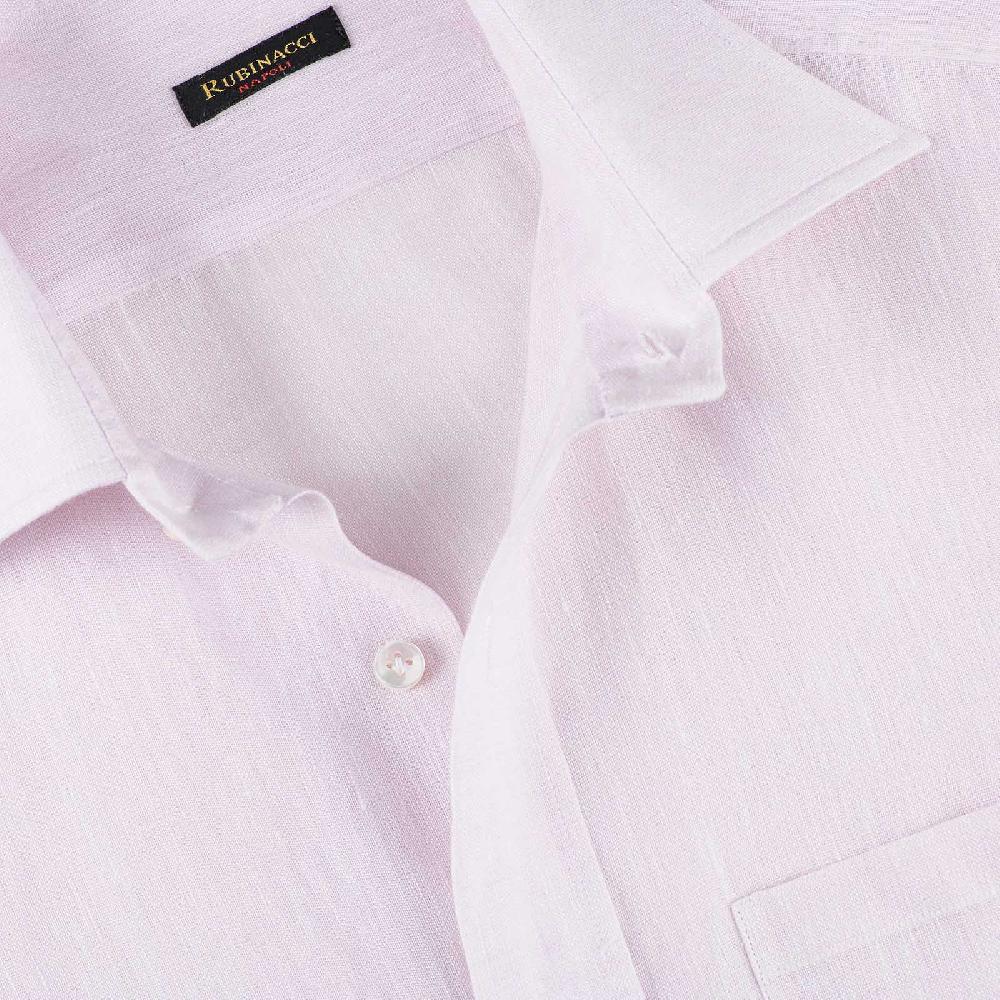Rubinacci Camicia lino rosa Nuova