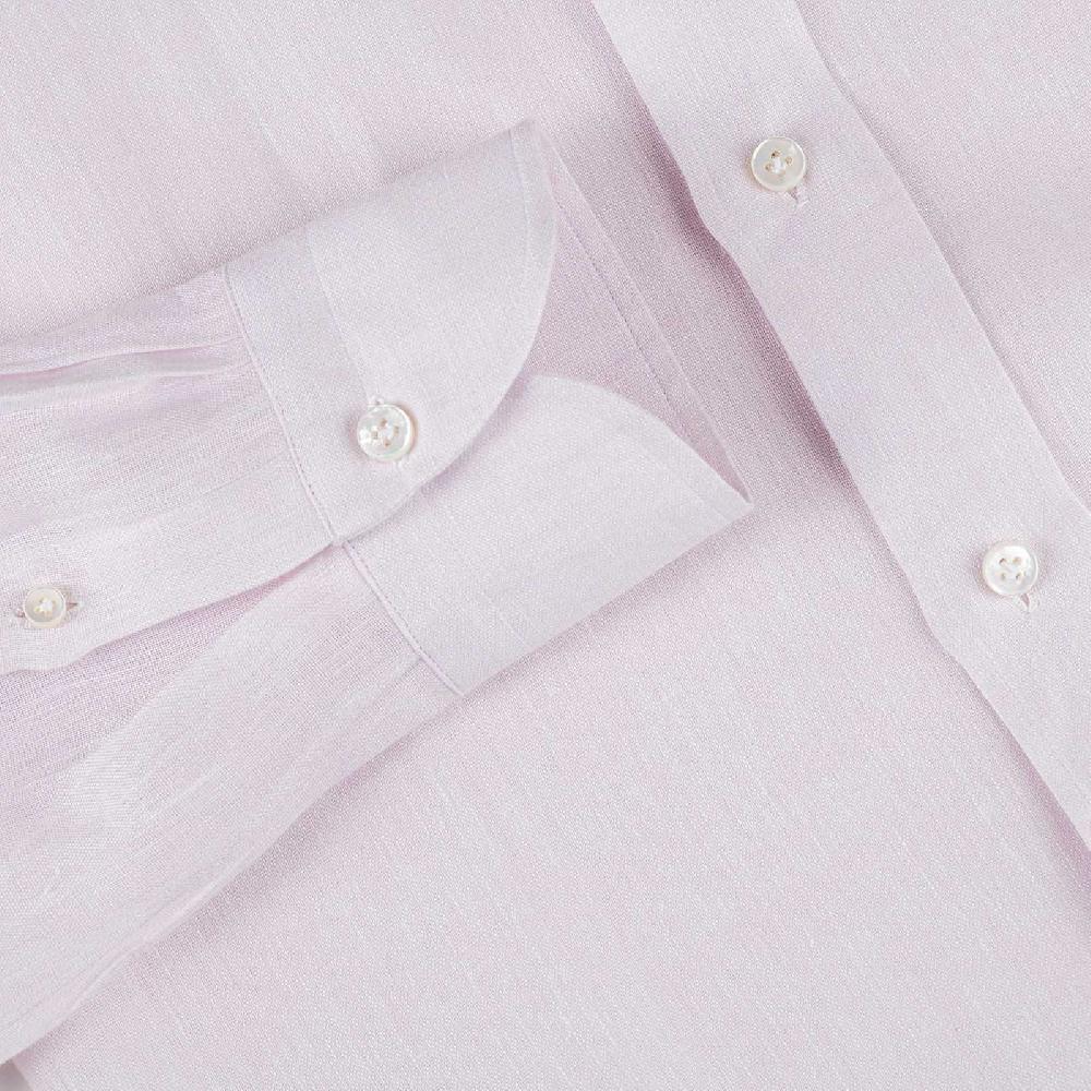 Rubinacci Camicia lino rosa Nuova